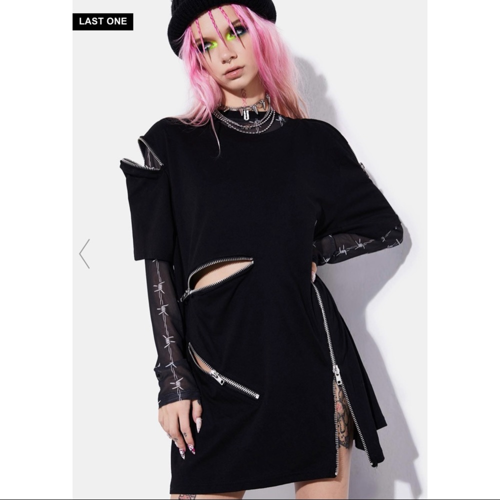 Serious Damage Zipper Tee